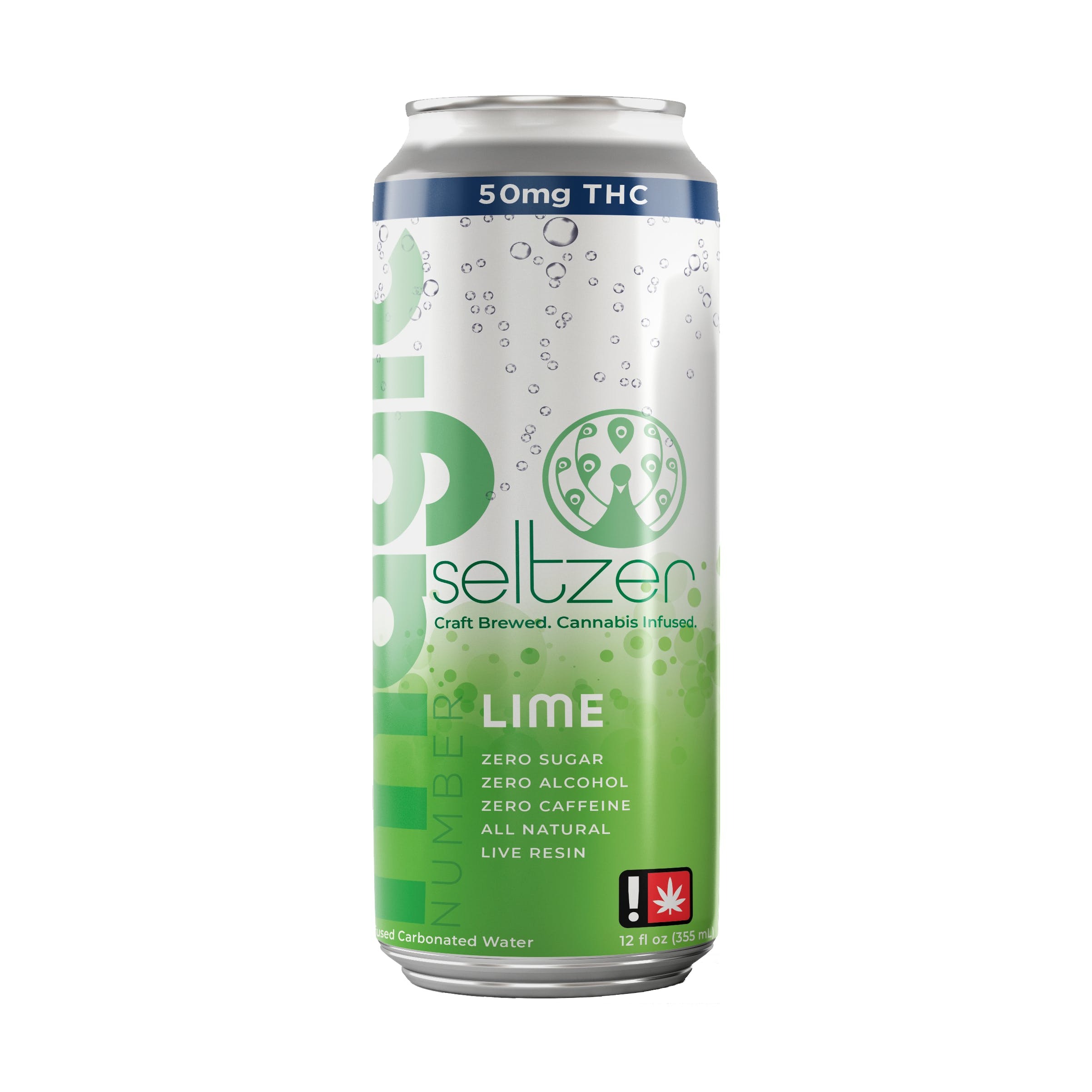 Magic Number: Lime Seltzer Water (SativaHybrid) (50mg)